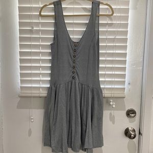 FP Beach Blue Button Dress